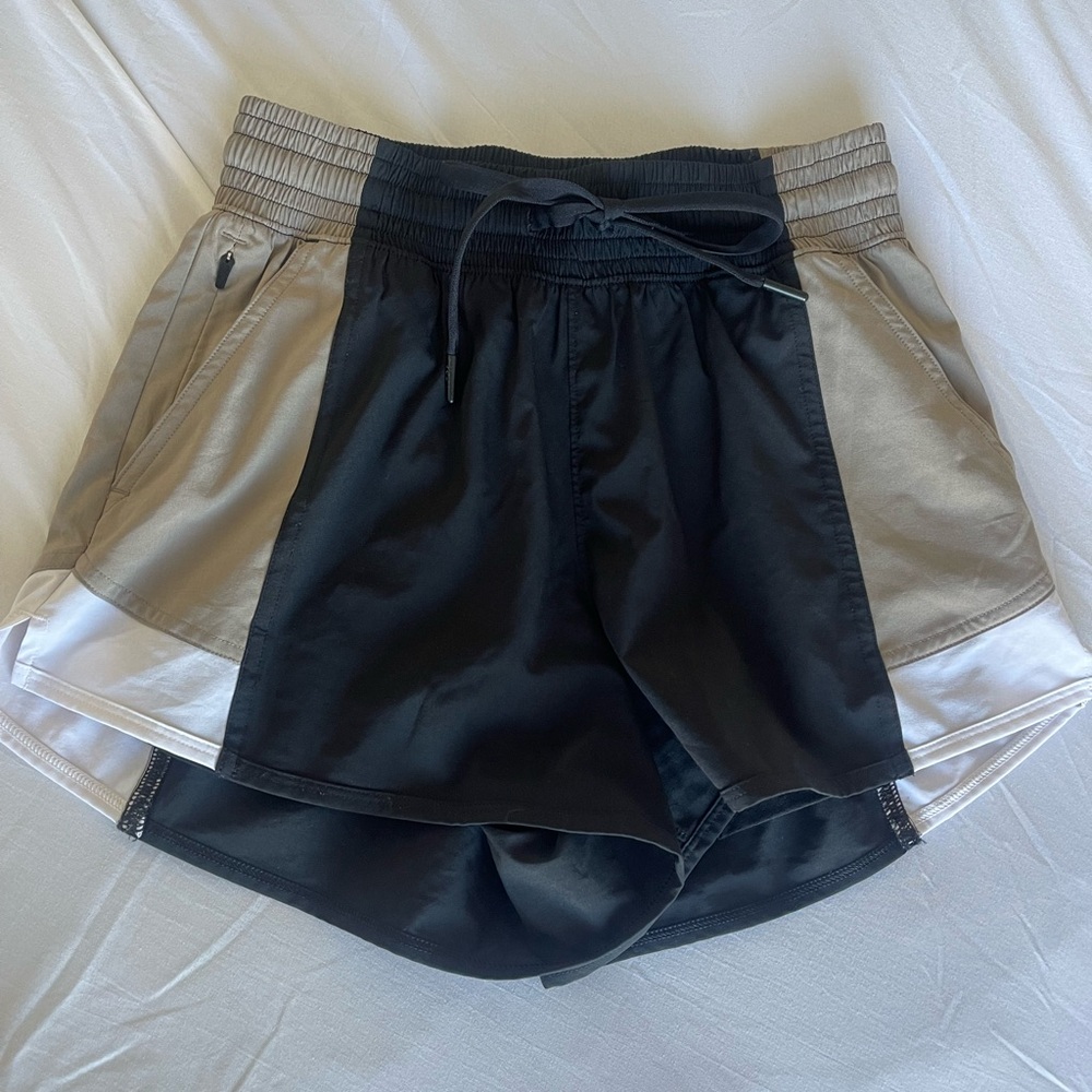Women's Athletic Shorts in Black and Gray